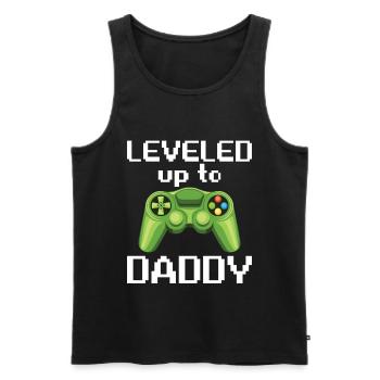 Leveled Up To Daddy Game Controller - Männer Premium Bio Tank Top - Schwarz - Vorne - Michal (187cm)