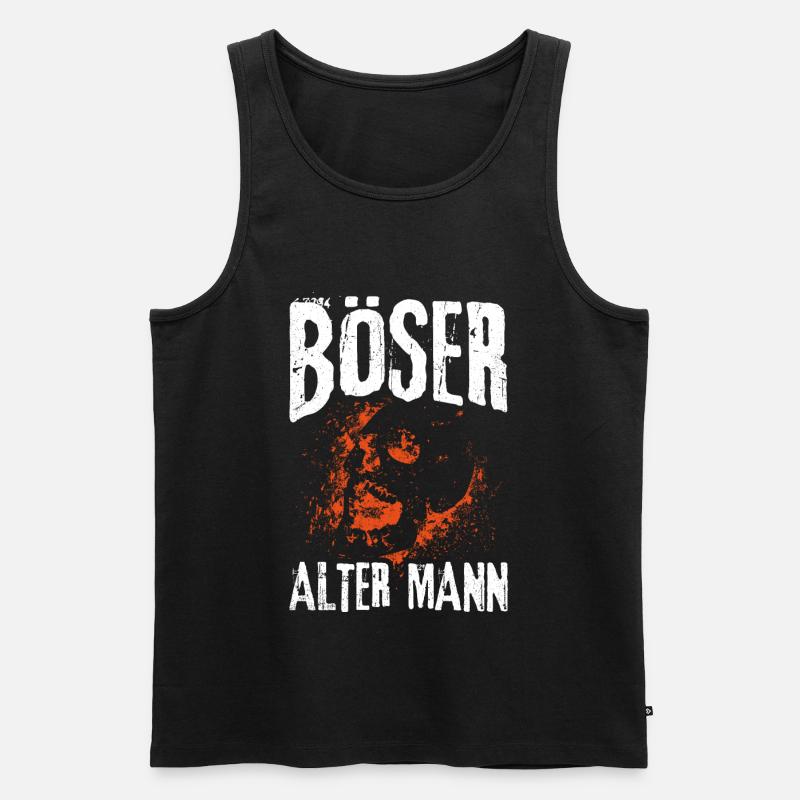 Böser Alter Mann Männer - Männer Premium Bio Tank Top - Schwarz