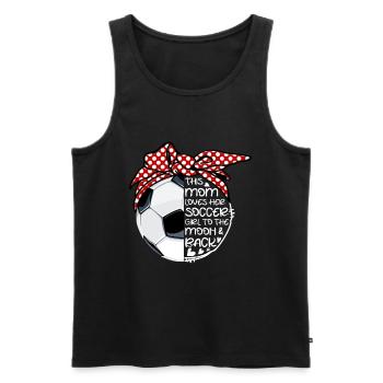 Soccer Mom Loves Mothers Day - Männer Premium Bio Tank Top - Schwarz - Vorne - Michal (187cm)
