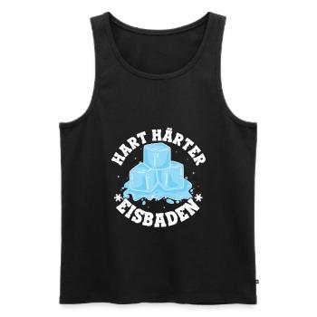 Hart Härter Eisbaden - Geschenk Eisbaden Kaltdusch - Männer Premium Bio Tank Top - Schwarz - Vorne - Michal (187cm)