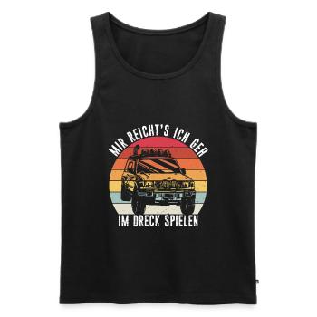 Mir reichts ich geh - Offroad 4x4 SUV Männer Junge - Männer Premium Bio Tank Top - Schwarz - Vorne - AI Model Male 178 light (178cm)
