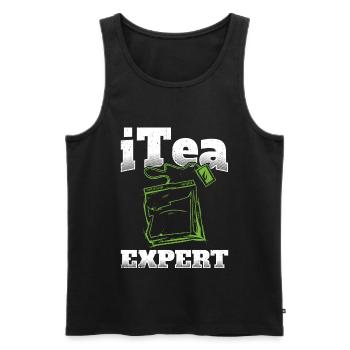 Informatiker Spruch It Experte Computer Nerd Admin - Männer Premium Bio Tank Top - Schwarz - Vorne - AI Model Male 178 light (178cm)