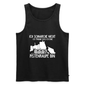 Ich Schnarche Nicht - Ich Träume ich wäre eine Pis - Männer Premium Bio Tank Top - Schwarz - Vorne - Michal (187cm)