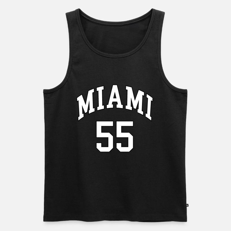 Miami 55 - Männer Premium Bio Tank Top - Schwarz