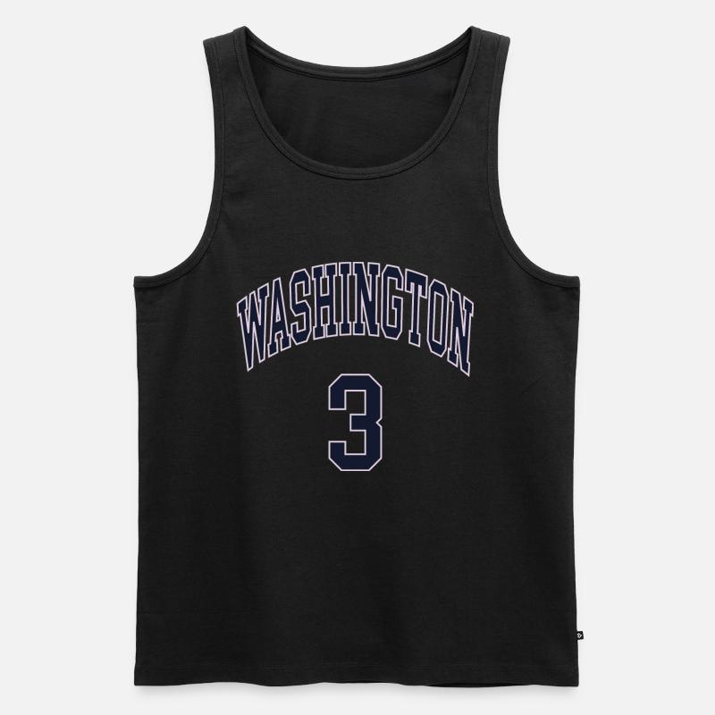 Washington 3 - Männer Premium Bio Tank Top - Schwarz