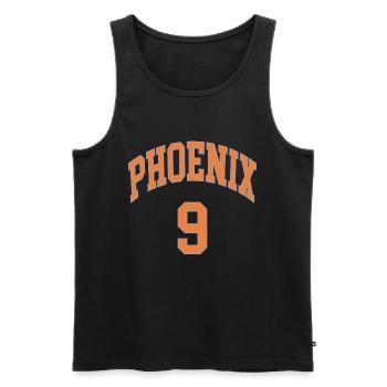 Phoenix 9 - Männer Premium Bio Tank Top - Schwarz - Vorne - AI Model Male 178 light (178cm)