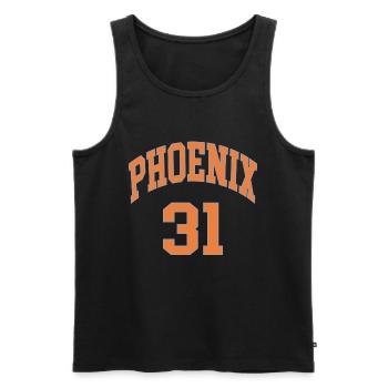 Phoenix 31 - Männer Premium Bio Tank Top - Schwarz - Vorne - AI Model Male 178 light (178cm)
