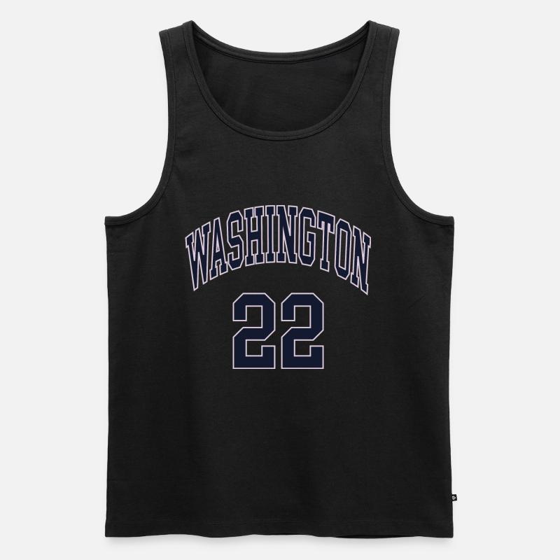 Washington 22 - Männer Premium Bio Tank Top - Schwarz