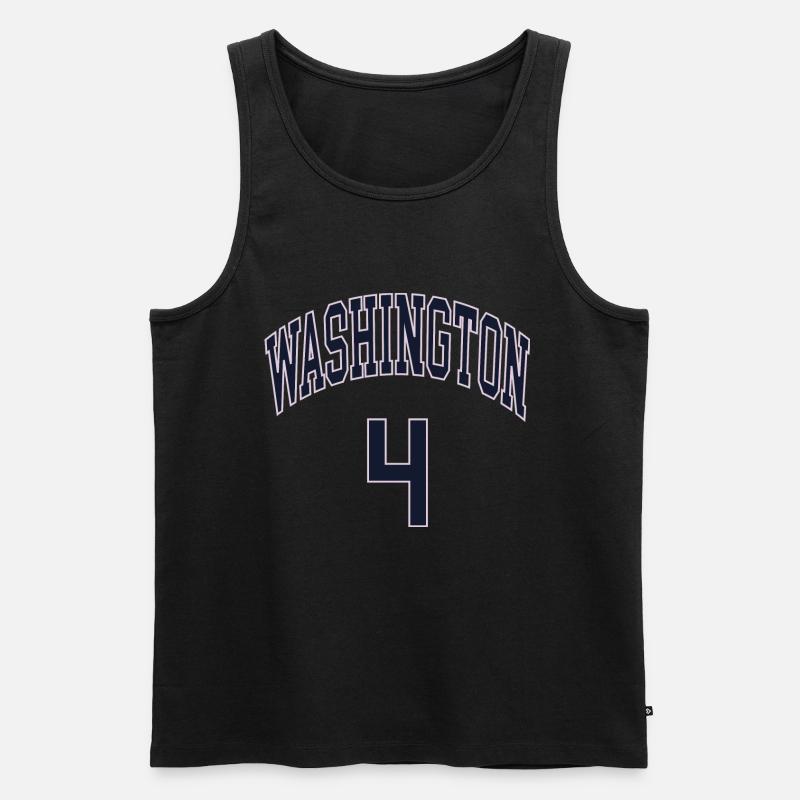Washington 4 - Männer Premium Bio Tank Top - Schwarz