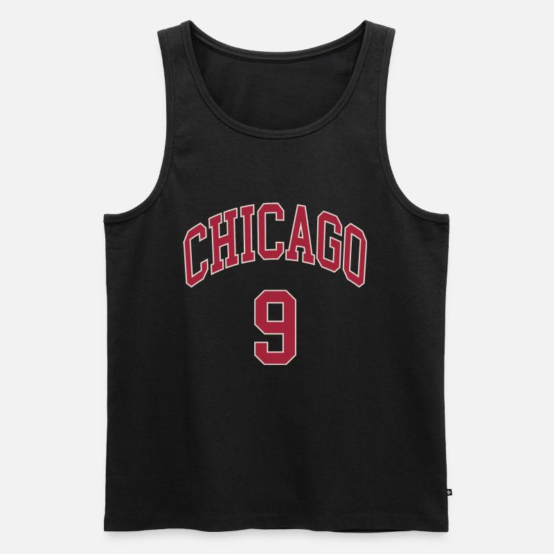 Chicago 9 - Männer Premium Bio Tank Top - Schwarz