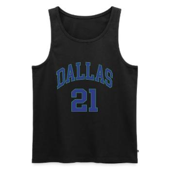 Dallas 21 - Débardeur bio Premium Homme - noir - Devant - Michal (187cm)