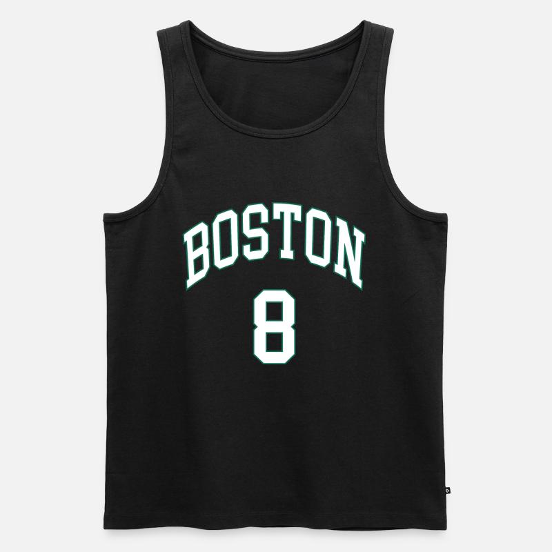 Boston 8 - Männer Premium Bio Tank Top - Schwarz