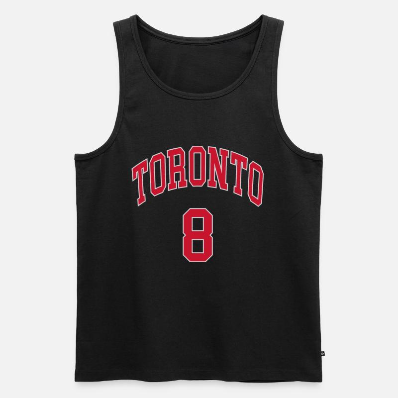 Toronto 8 - Männer Premium Bio Tank Top - Schwarz