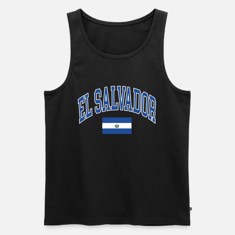 El Salvador - Männer Premium Bio Tank Top - Schwarz