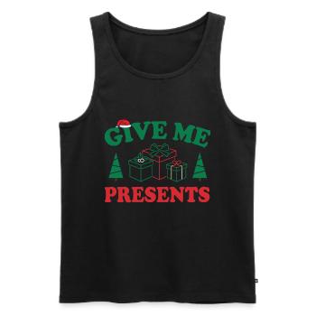 Christmas - Männer Premium Bio Tank Top - Schwarz - Vorne - Michal (187cm)