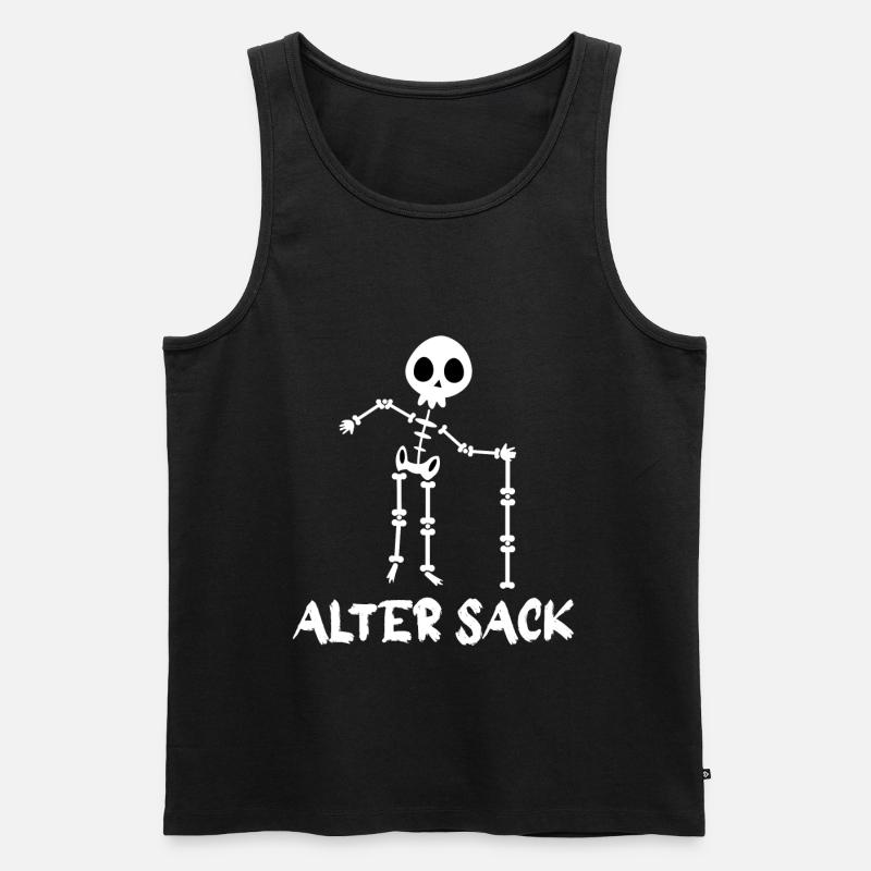 Alter Sack - Männer Premium Bio Tank Top - Schwarz