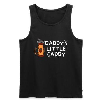 Daddy's Little Caddy and Daddy - Men's Premium Organic Tank Top - black - Front - AI Model Male 178 light (178cm)