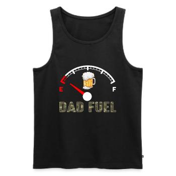 Dad Fuel Beer Dad Fathers Day - Men's Premium Organic Tank Top - black - Front - Michal (187cm)