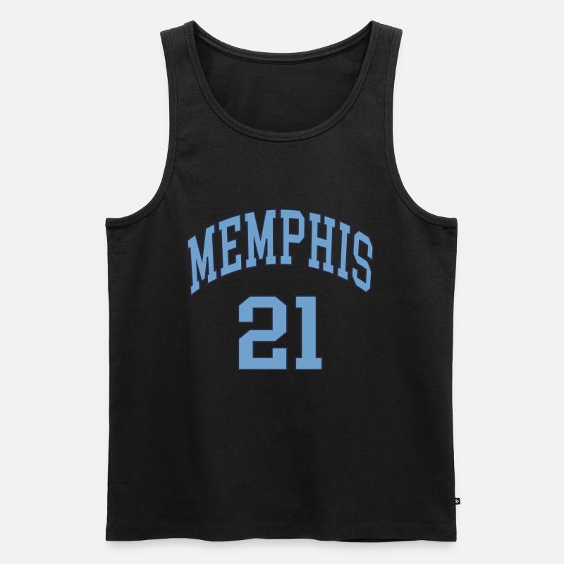 Memphis 21 - Männer Premium Bio Tank Top - Schwarz