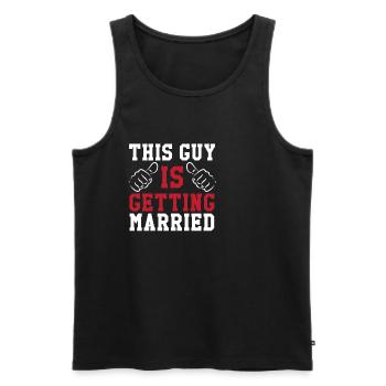 Junggesellenabschied - Männer Premium Bio Tank Top - Schwarz - Vorne - Michal (187cm)