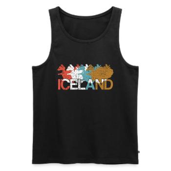 Island - Männer Premium Bio Tank Top - Schwarz - Vorne - Michal (187cm)