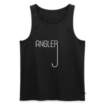 Angler - Männer Premium Bio Tank Top - Schwarz - Vorne - AI Model Male 178 light (178cm)