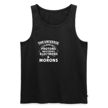 Sarkasmus Universum Wissenschaft Trottel Geschenk - Männer Premium Bio Tank Top - Schwarz - Vorne - AI Model Male 178 light (178cm)