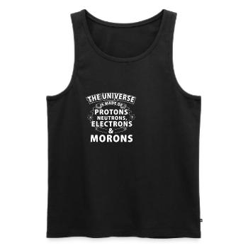 Sarkasmus Universum Wissenschaft Trottel Geschenk - Männer Premium Bio Tank Top - Schwarz - Vorne - AI Model Male 178 light (178cm)