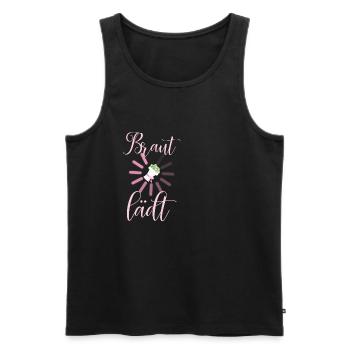 Braut lädt Hochzeit Junggesellinnenabschied - Männer Premium Bio Tank Top - Schwarz - Vorne - Michal (187cm)