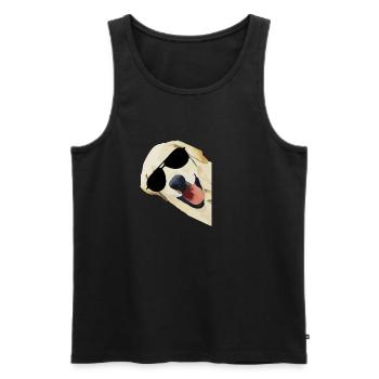 Labrador with Sunglasses Golden Retriever - Men's Premium Organic Tank Top - black - Front - Michal (187cm)