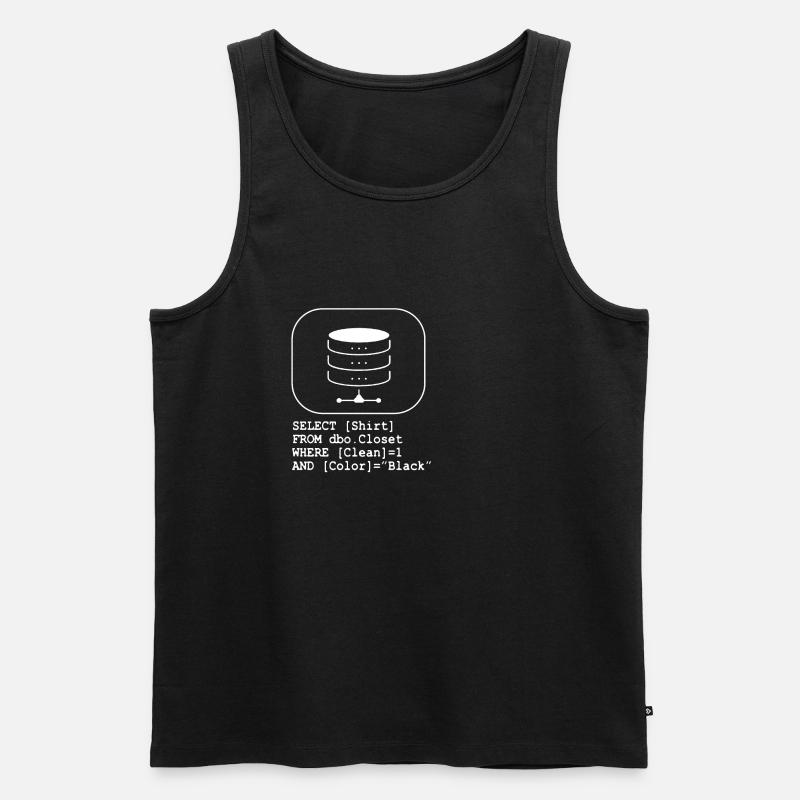 Code de base de données SQL Sarcasm Developer Gift - Débardeur bio Premium Homme - noir
