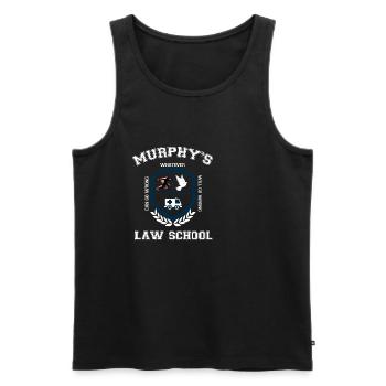 Murphys Gesetz Fehler Experiment Unfall Geschenke - Männer Premium Bio Tank Top - Schwarz - Vorne - AI Model Male 178 light (178cm)