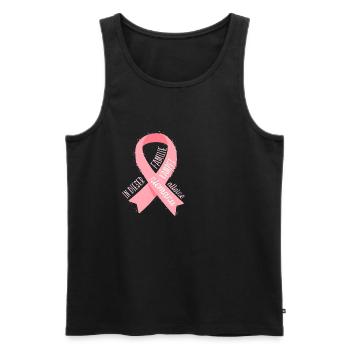 Krebs Krank Unterstützung Hilfe Familie Geschenk - Männer Premium Bio Tank Top - Schwarz - Vorne - Michal (187cm)