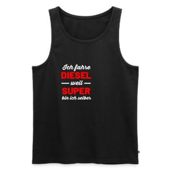 Auto - Männer Premium Bio Tank Top - Schwarz - Vorne - Michal (187cm)