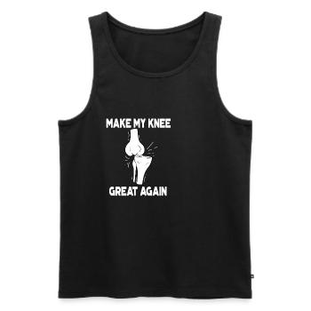 ACL Knee Surgery Make My Knee Great Again - Men's Premium Organic Tank Top - black - Front - AI Model Male 178 light (178cm)