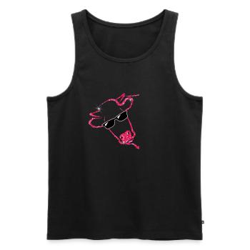 COW RED glitter gift idea women women men - Men's Premium Organic Tank Top - black - Front - Michal (187cm)