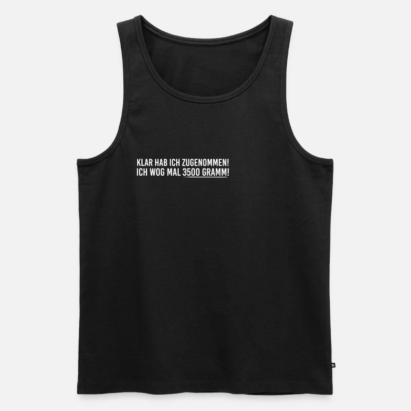 Lustig - Männer Premium Bio Tank Top - Schwarz