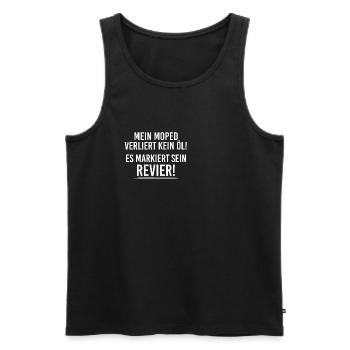 Motorrad - Männer Premium Bio Tank Top - Schwarz - Vorne - Michal (187cm)