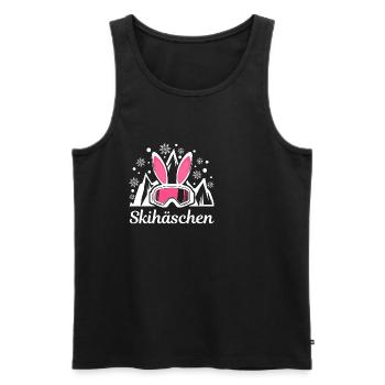 Skihase Apres Ski Snowboard Ski Urlaub Geschenk - Männer Premium Bio Tank Top - Schwarz - Vorne - Michal (187cm)