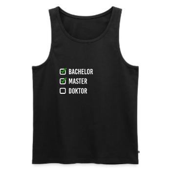 Nerd University Masters Apparel Gift Uni - Débardeur bio Premium Homme - noir - Devant - Michal (187cm)