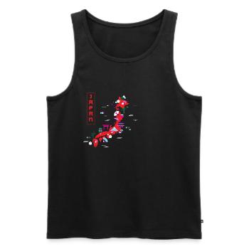 Japon carte kawaii sushi cadeau japonais - Débardeur bio Premium Homme - noir - Devant - AI Model Male 178 light (178cm)