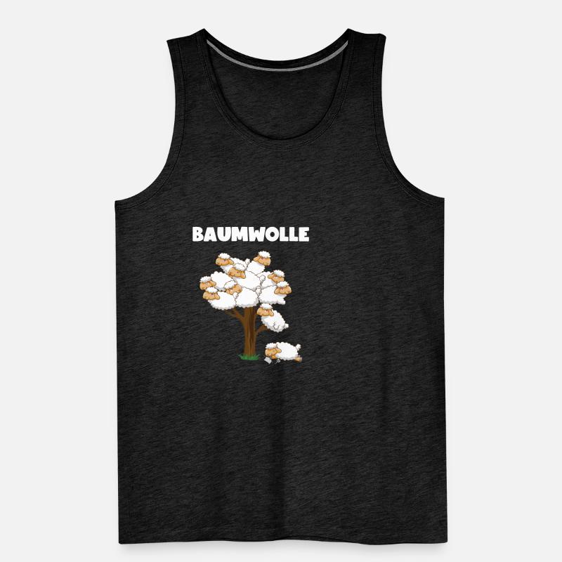 Lustiger Comic Baumwolle Schaf Spruch Geschenk Männer Premium Bio Tank Top