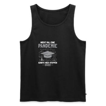Uni Abschluss 2022 Pandemie Bachelor Master - Männer Premium Bio Tank Top - Schwarz - Vorne - Michal (187cm)