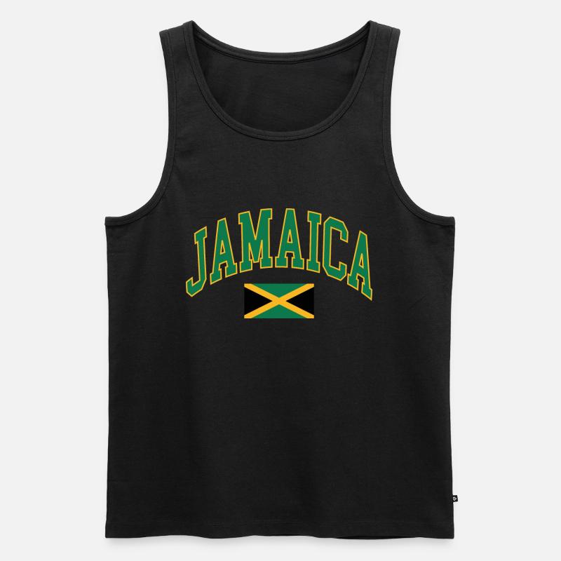Jamaica - Männer Premium Bio Tank Top - Schwarz