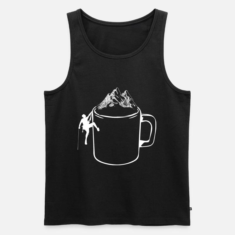 Berg - Klettern - (12) - Männer Premium Bio Tank Top - Schwarz