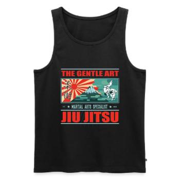 cool Jiu Jitsu - Japon Design - Débardeur bio Premium Homme - noir - Devant - AI Model Male 178 light (178cm)