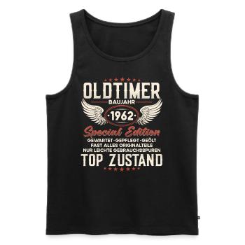 Oldtimer Baujahr 1962 Geburtstag Geschenk - Männer Premium Bio Tank Top - Schwarz - Vorne - Michal (187cm)