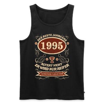 1995 Le meilleur design vintage - Débardeur bio Premium Homme - noir - Devant - Michal (187cm)