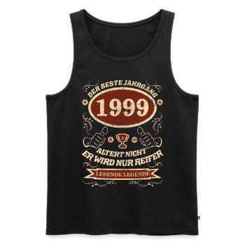1999 Le meilleur design vintage - Débardeur bio Premium Homme - noir - Devant - Michal (187cm)