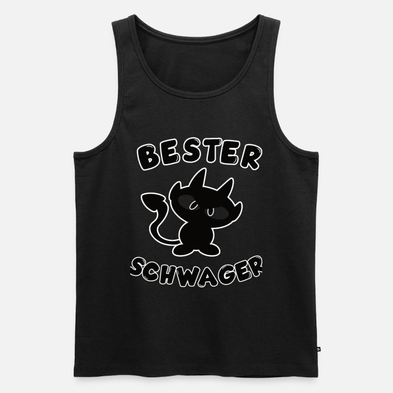 cooles bester Schwager Design - Männer Premium Bio Tank Top - Schwarz